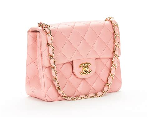 chanel classic handbag pink